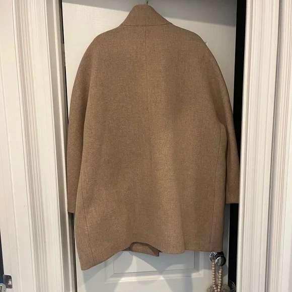 Women’s TAN wool coat NWT - size 24 - J.Crew - Picture 3 of 11